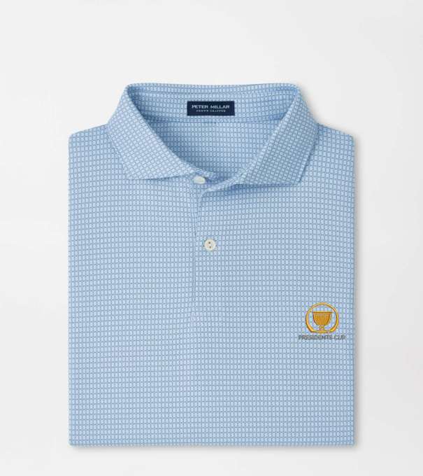 16th Presidents Cup Ponte Performance Jersey Polo in Blue Frost