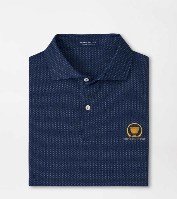 16th Presidents Cup Fermata Performance Jersey Polo in Navy