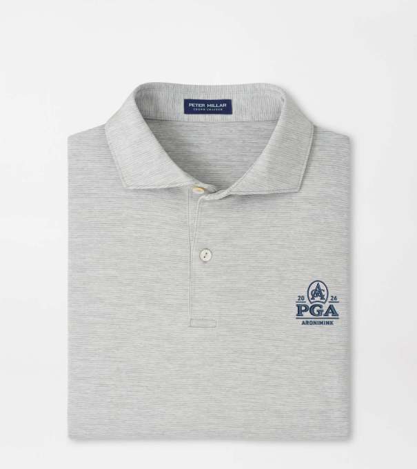 PGA Championship Treble Performance Jersey Polo in Gale Grey