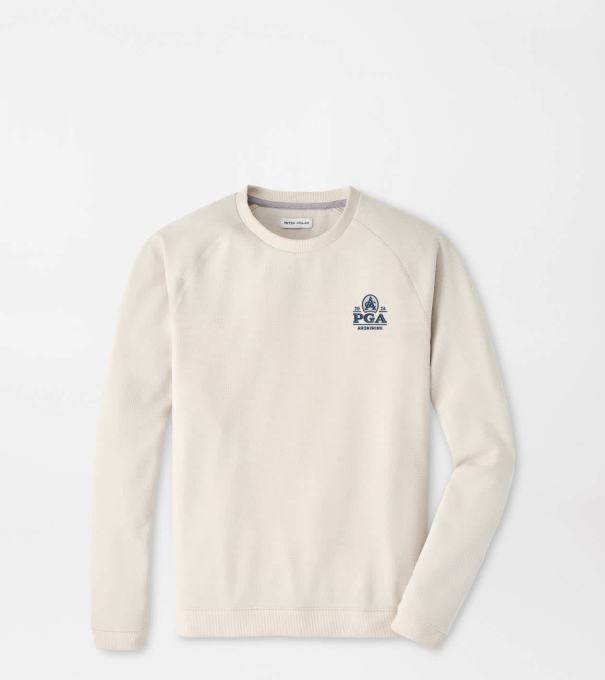 PGA Championship Cradle Piqu&eacute; Performance Crewneck in Almond
