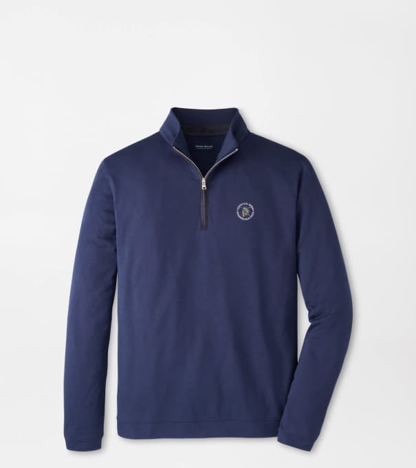 126th U.S. Open Albatross Cotton-Blend Piqu&eacute; Quarter-Zip in Navy