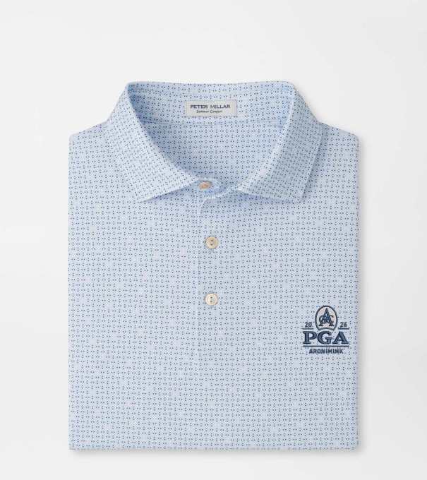 PGA Championship Ashgrove Performance Jersey Polo in Stream Blue
