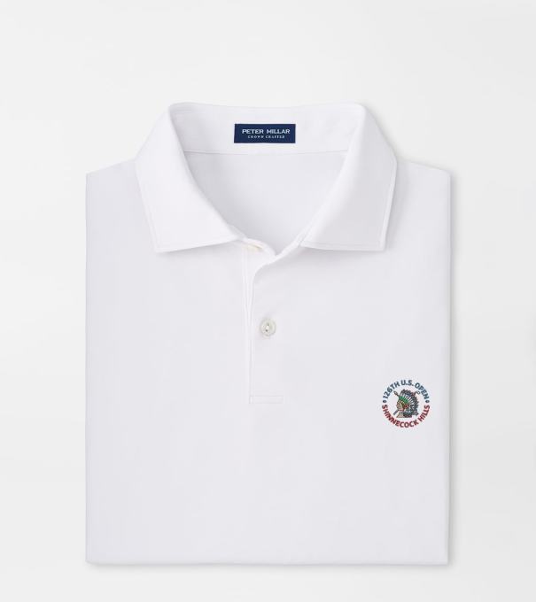 126th U.S. Open Solid Performance Jersey Polo in White