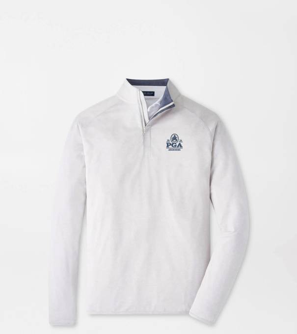PGA Championship Stealth Performance Quarter-Zip in British Grey