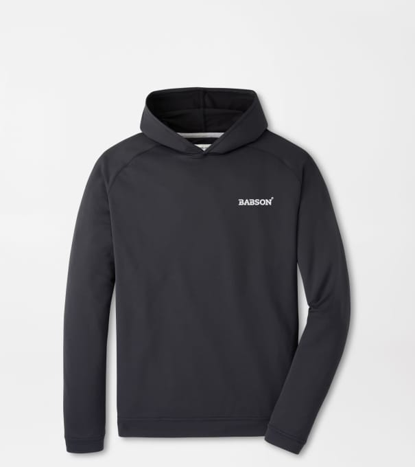 Babson Pine Performance Hoodie in Black