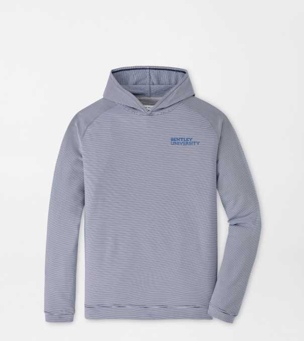 Bentley Pine Sugar Stripe Performance Hoodie in Navy