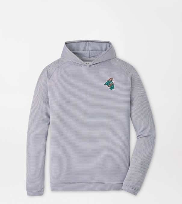 Coastal Carolina Pine Sugar Stripe Performance Hoodie in Iron
