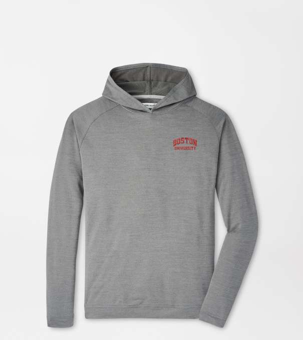 Boston University Pine Performance Hoodie in Iron