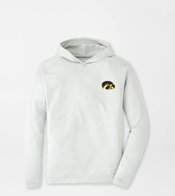 Iowa Pine Performance Hoodie in British Grey