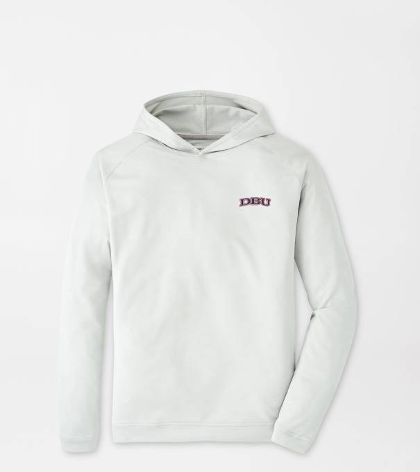 Dallas Baptist University Pine Performance Hoodie in British Grey