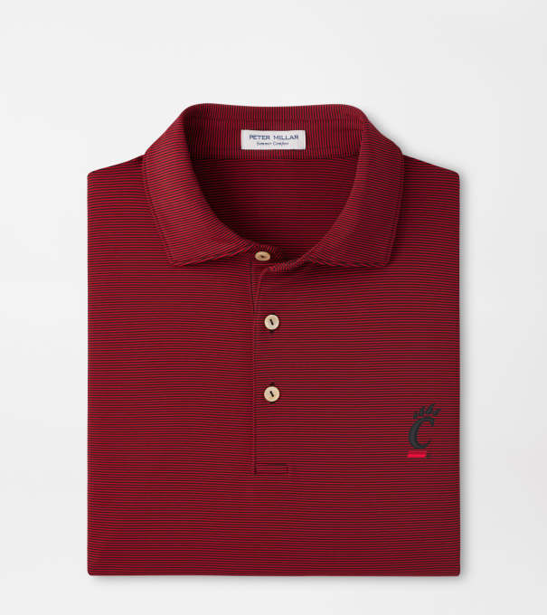 Cincinnati Jubilee Performance Jersey Polo in Black / Red3