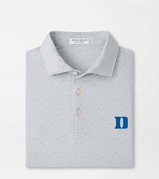 Duke University On The Ball Performance Jersey Polo in British Grey