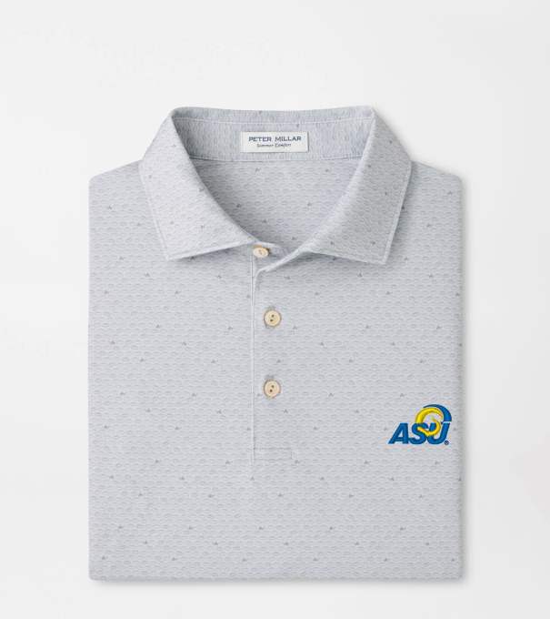 Angelo State University On The Ball Performance Jersey Polo in British Grey