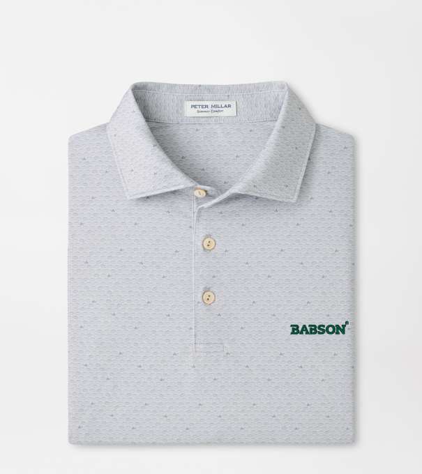 Babson On The Ball Performance Jersey Polo in British Grey