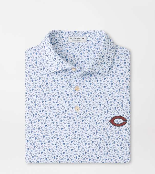 University of Chicago Kick Off Performance Jersey Polo in Blue Frost