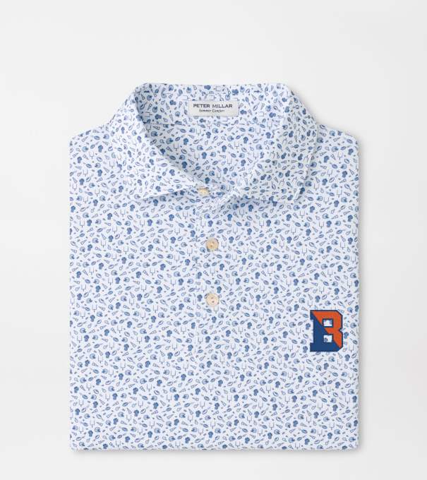 Bucknell Kick Off Performance Jersey Polo in Blue Frost