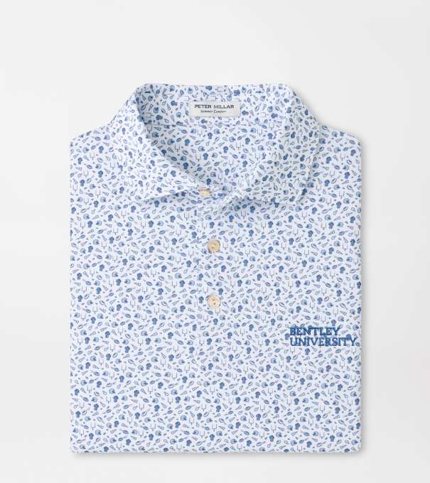 Bentley Kick Off Performance Jersey Polo in Blue Frost