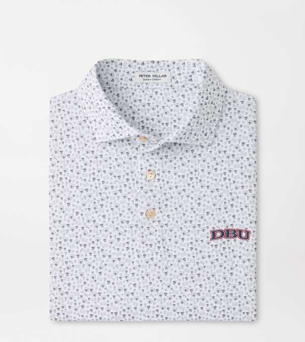 Dallas Baptist University Buzzer Beater Performance Jersey Polo in White