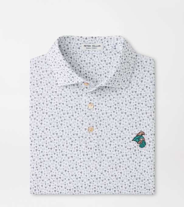Coastal Carolina Buzzer Beater Performance Jersey Polo in White