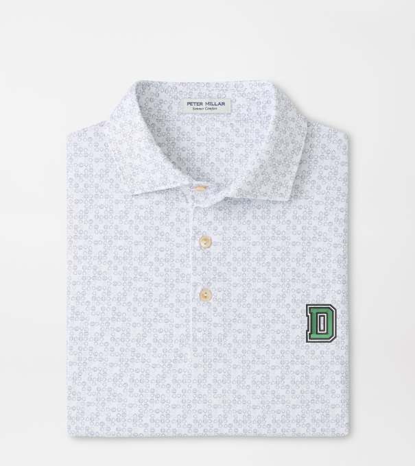 Dartmouth Bases Loaded Performance Jersey Polo in White