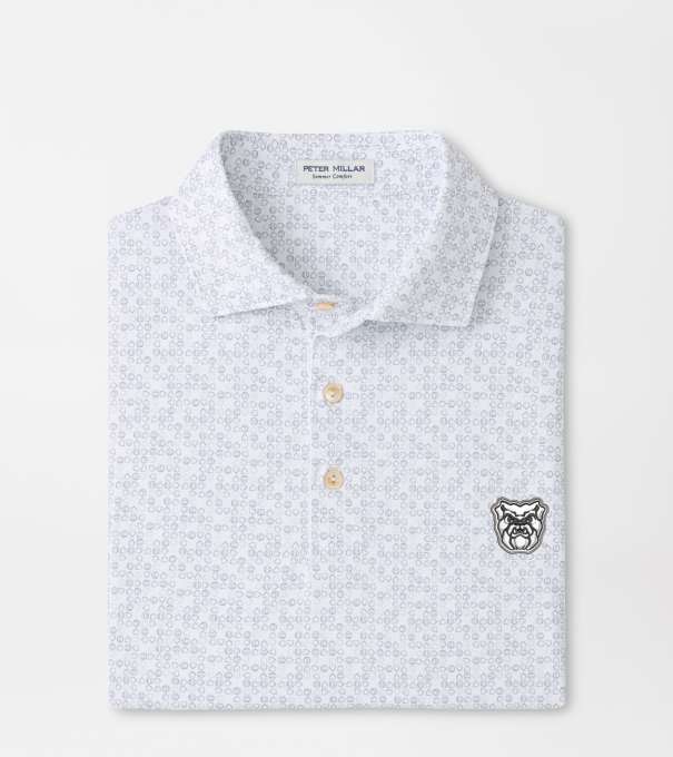 Butler Bases Loaded Performance Jersey Polo in White