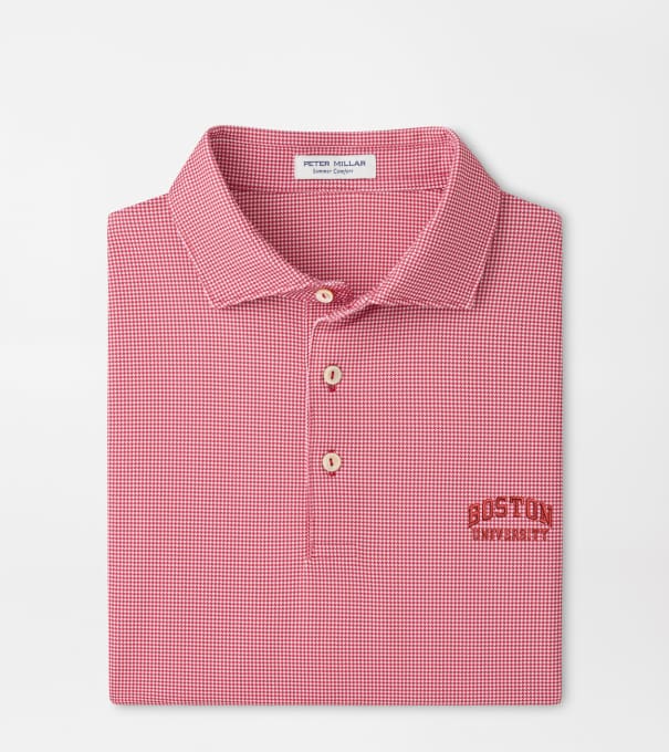 Boston University Border Performance Jersey Polo in Red3