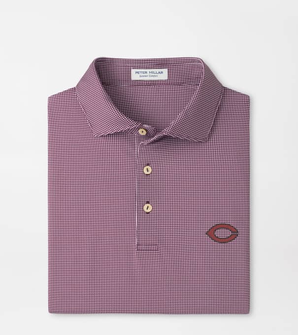 University of Chicago Border Performance Jersey Polo in Maroon3