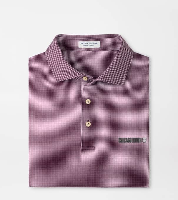 University of Chicago Booth Border Performance Jersey Polo in Maroon3