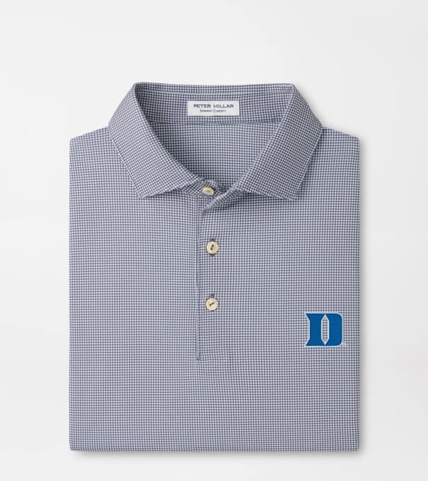 Duke University Border Performance Jersey Polo in Iron