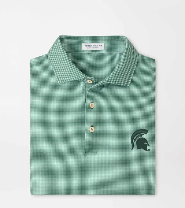 Michigan State Spartans Border Performance Jersey Polo in Green1