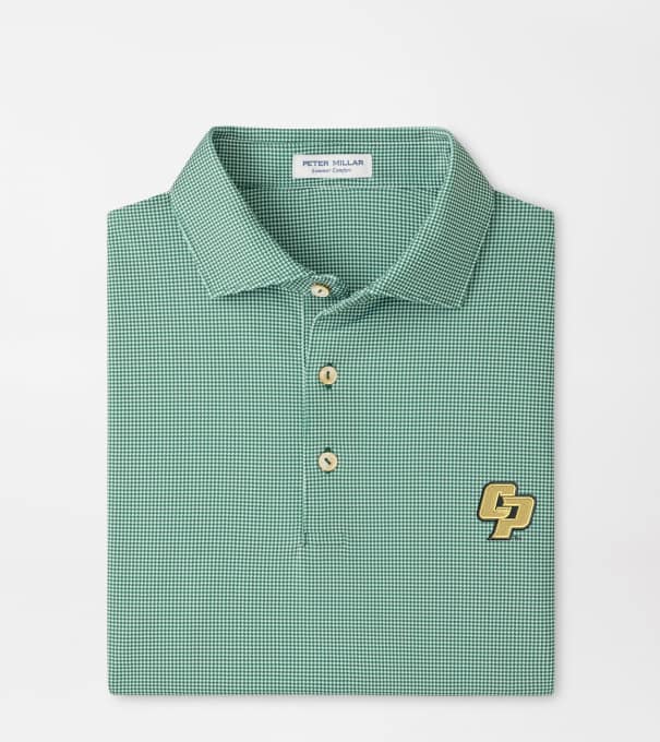 Cal Poly Border Performance Jersey Polo in Green1