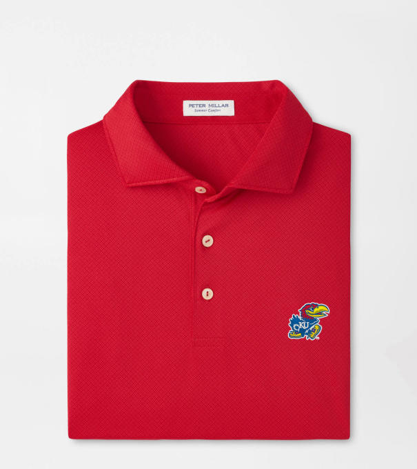 Kansas Hugo Performance Jersey Polo in Red3