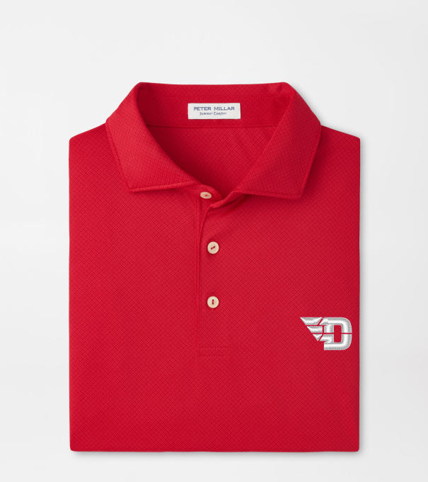 University of Dayton Hugo Performance Jersey Polo in Red3