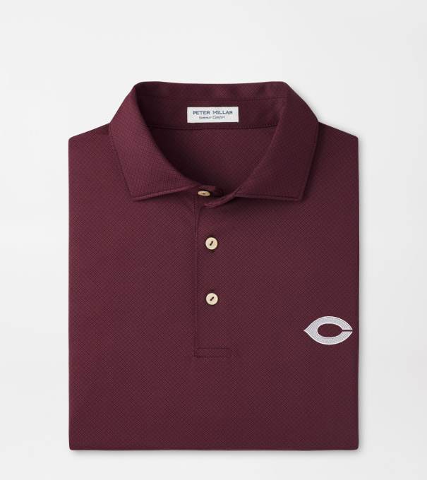 University of Chicago Hugo Performance Jersey Polo in Maroon3