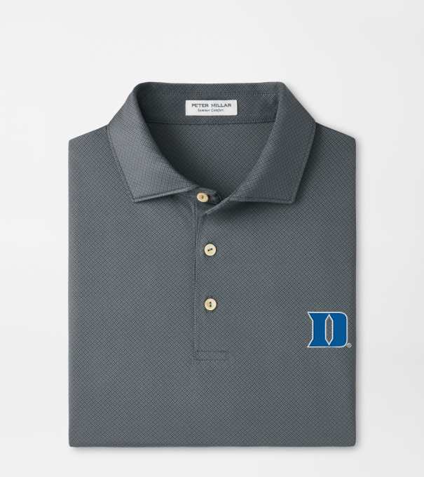 Duke University Hugo Performance Jersey Polo in Iron