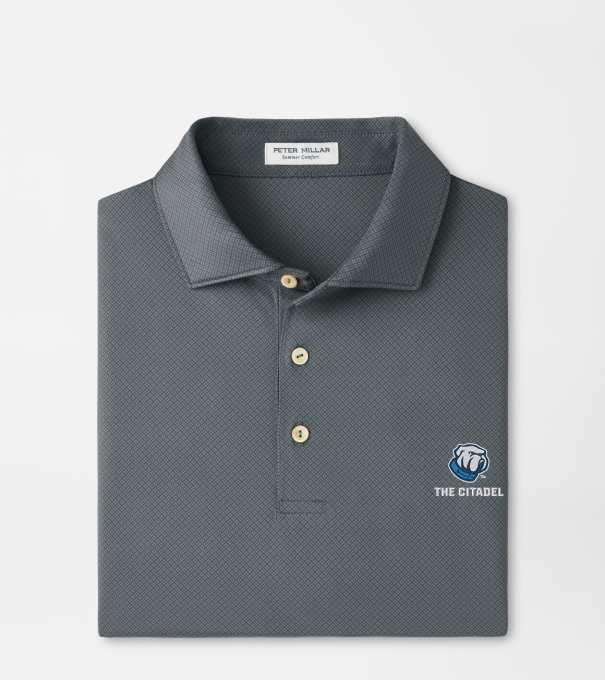 The Citadel Hugo Performance Jersey Polo in Iron