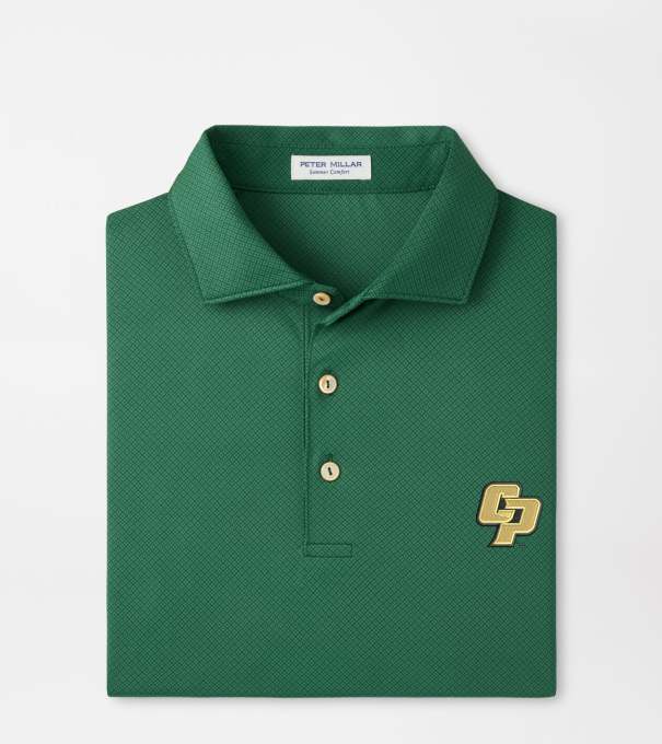 Cal Poly Hugo Performance Jersey Polo in Green1