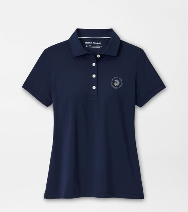126th U.S. Open Women's Short Sleeve Button Polo in Navy