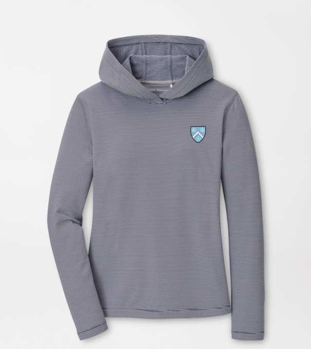 Columbia Women's Pine Sugar Stripe Performance Hoodie in Navy