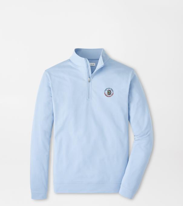 126th U.S. Open Perth Cross-Hatch Performance Quarter-Zip in Stream Blue
