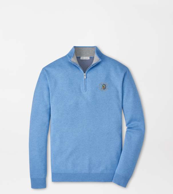 126th U.S. Open Coolspun Lite Cotton Quarter-Zip Sweater in BLUEBIRD