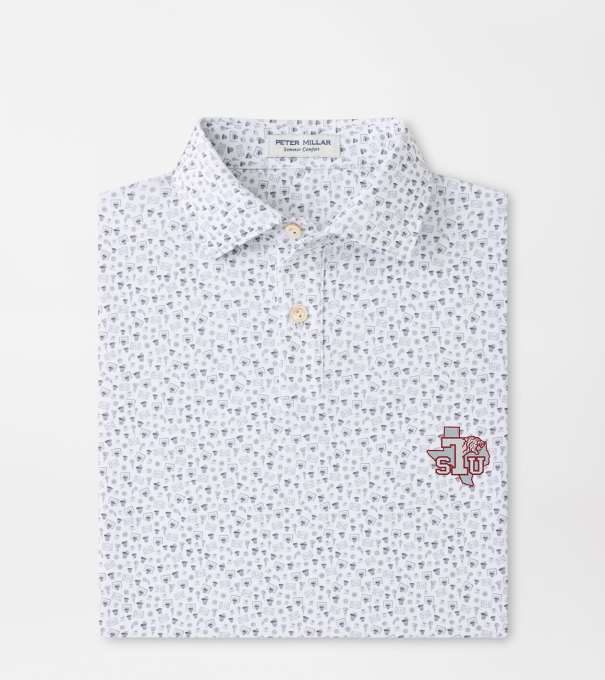 Texas Southern Buzzer Beater Youth Performance Jersey Polo in White