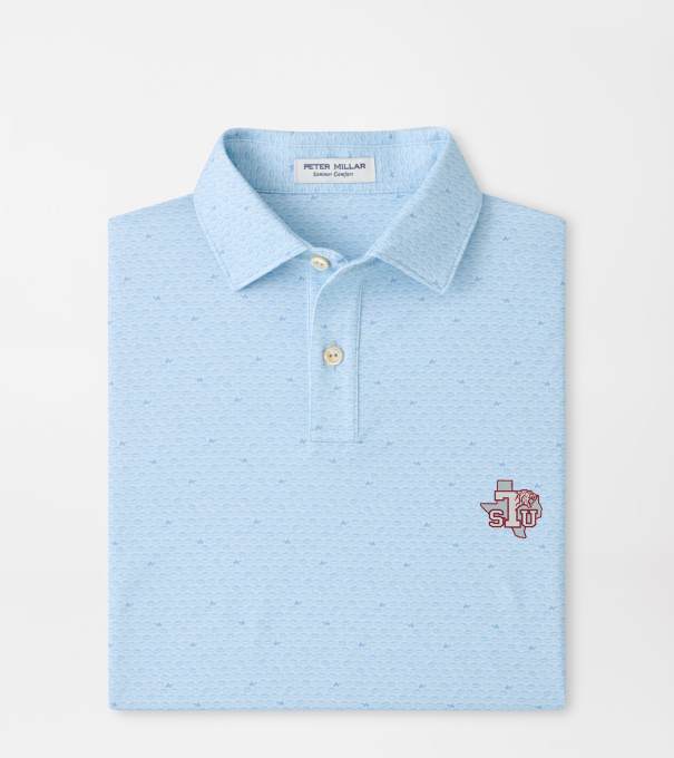 Texas Southern On The Ball Youth Performance Jersey Polo in PALE BLUE