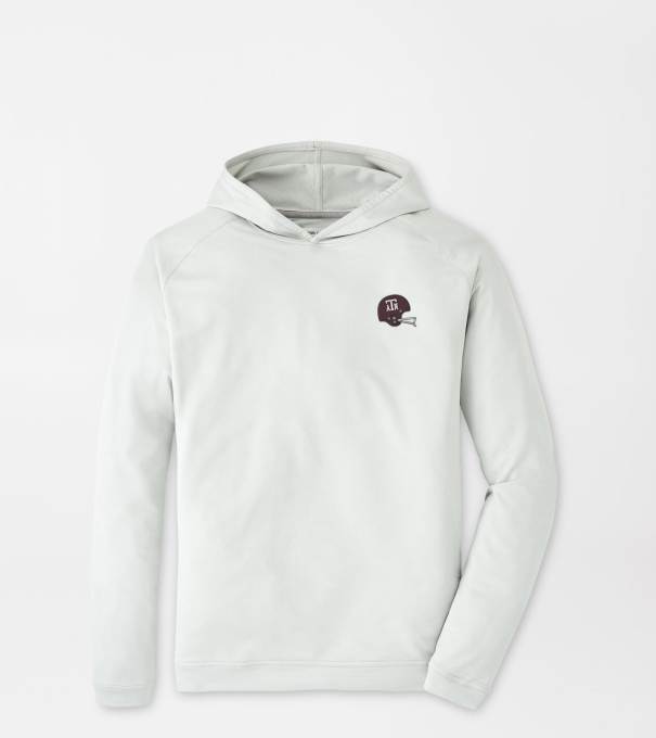 Texas A&M Vault Pine Performance Hoodie in British Grey