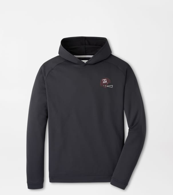 Texas A&M Vault Pine Performance Hoodie in Black