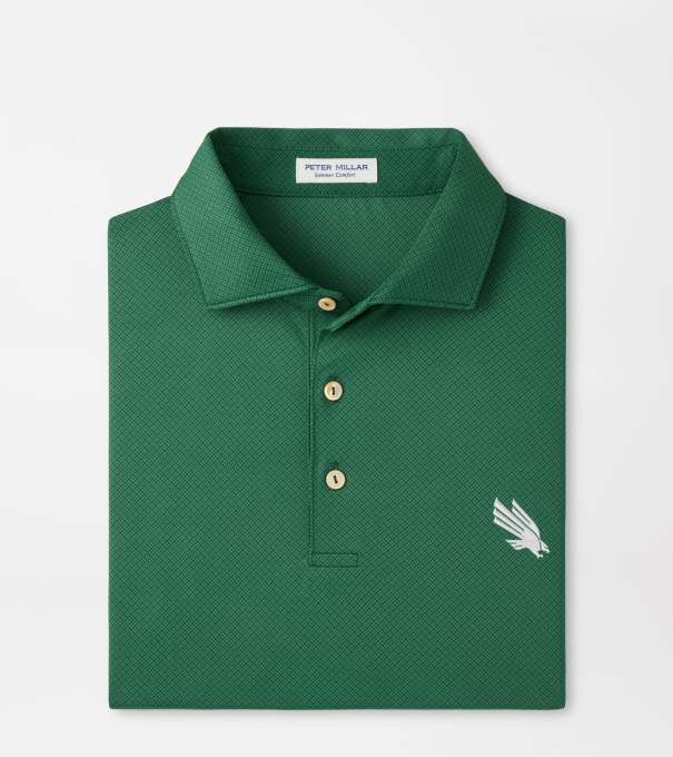 North Texas Hugo Performance Jersey Polo in Green1