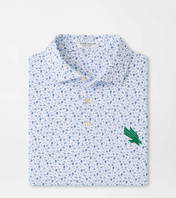 North Texas Kick Off Performance Jersey Polo in Blue Frost