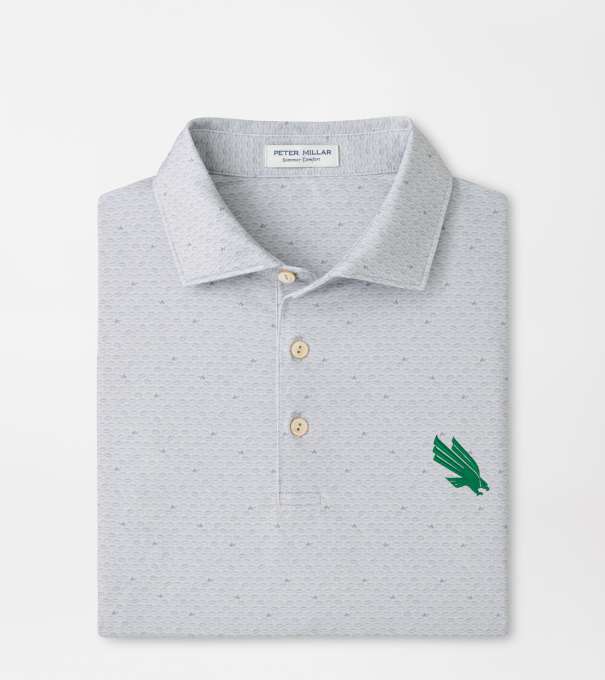 North Texas On The Ball Performance Jersey Polo in British Grey