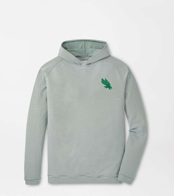 North Texas Pine Sugar Stripe Performance Hoodie in Green1