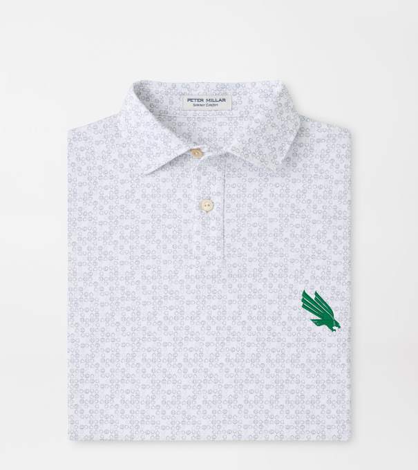 North Texas Bases Loaded Youth Performance Jersey Polo in White
